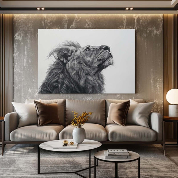 Regal Gaze Lion Wall Art | MusaArtGallery™