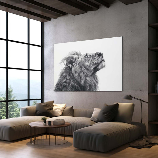 Regal Gaze Lion Wall Art | MusaArtGallery™