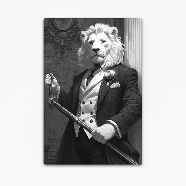 Regal Gentleman Lion Wall Art | MusaArtGallery™