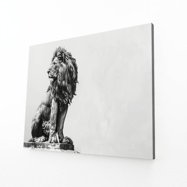 Regal Statue Lion Wall Art | MusaArtGallery™