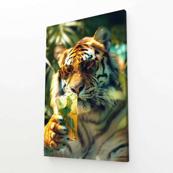 Relaxed Tiger Cool Wall Art | MusaArtGallery™