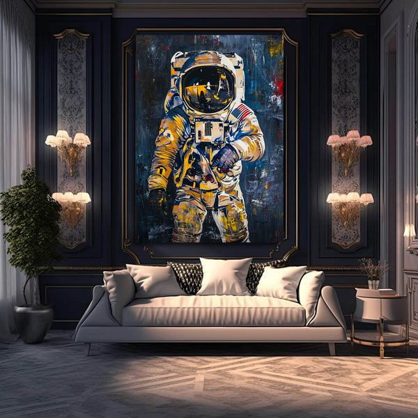 Retro Astronaut Canvas Art | MusaArtGallery™