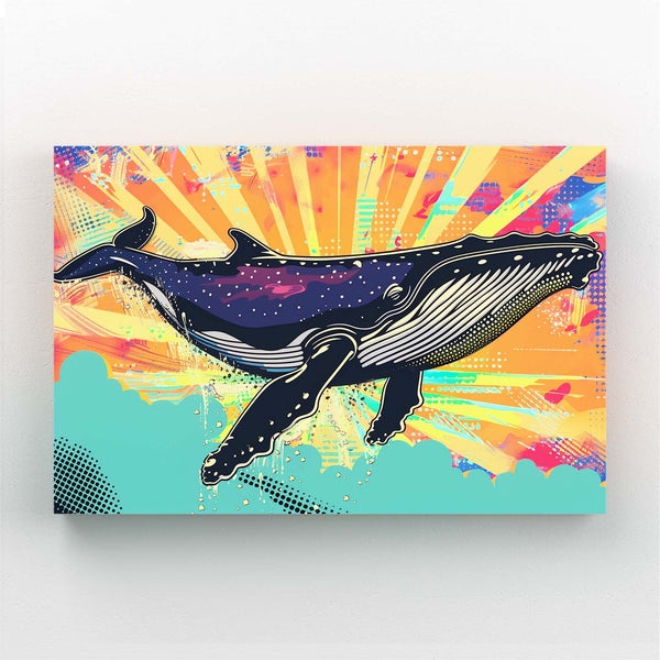 Retro Burst Whale Art | MusaArtGallery™