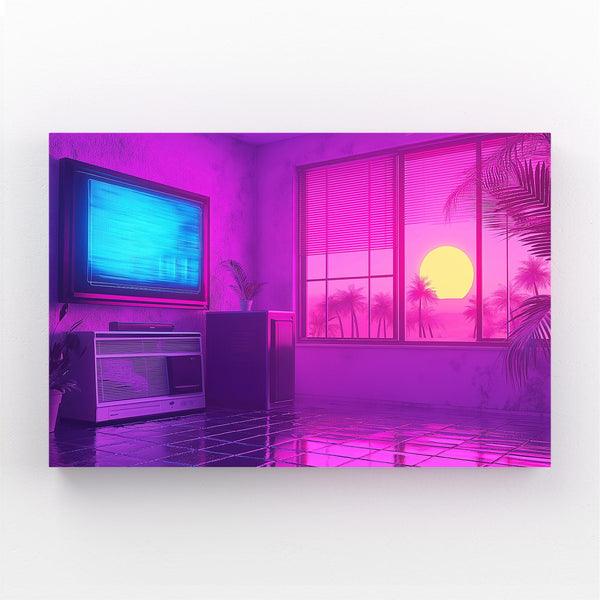 Retro Sunset Cyberpunk Art | MusaArtGallery™