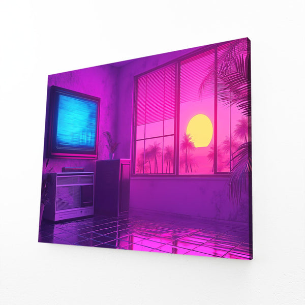 Retro Sunset Cyberpunk Art | MusaArtGallery™