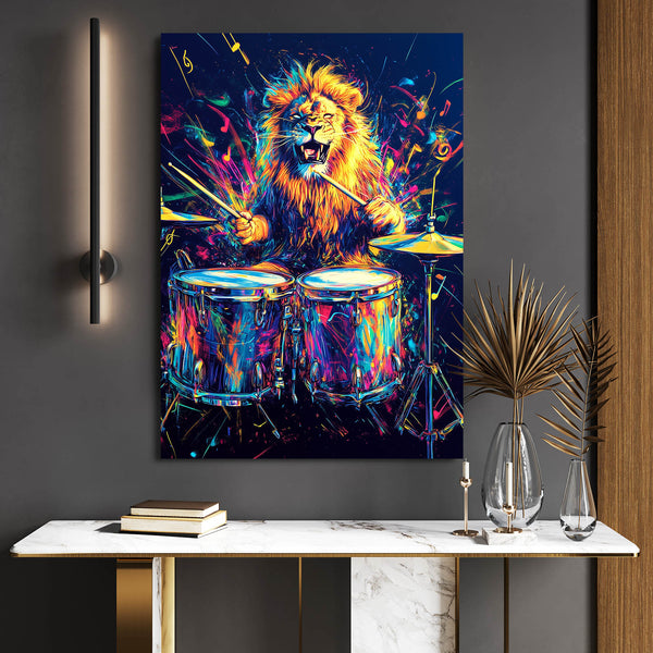 Rhythmic Lion Wall Art | MusaArtGallery™