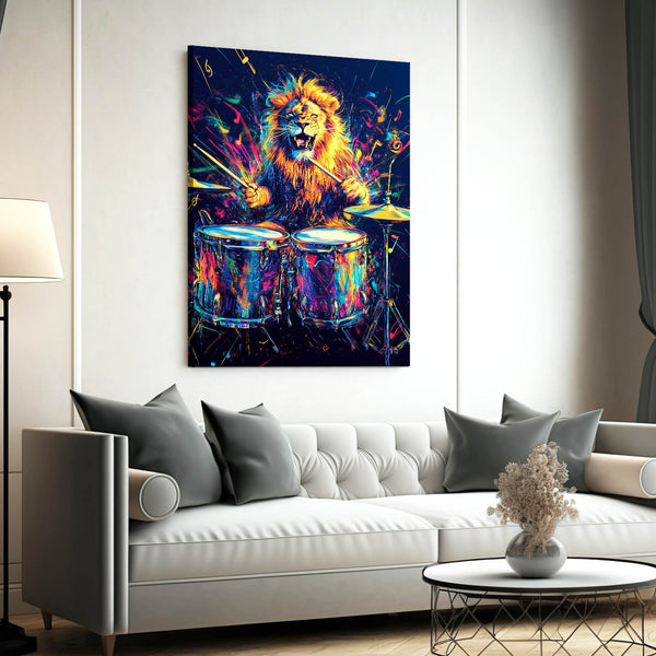 Rhythmic Lion Wall Art | MusaArtGallery™