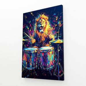 Rhythmic Lion Wall Art | MusaArtGallery™