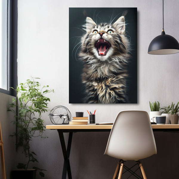 Roaring Majesty Cat Art | MusaArtGallery™