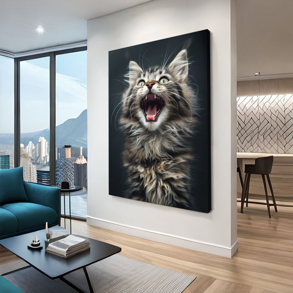 Roaring Majesty Cat Art | MusaArtGallery™