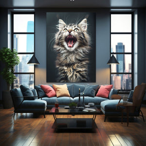 Roaring Majesty Cat Art | MusaArtGallery™