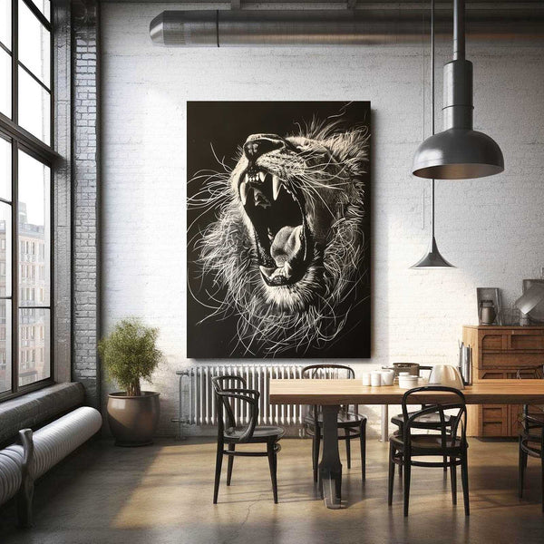 Roaring Majesty Lion Wall Art | MusaArtGallery™