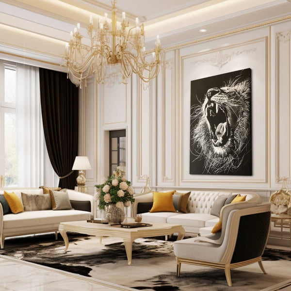 Roaring Majesty Lion Wall Art | MusaArtGallery™