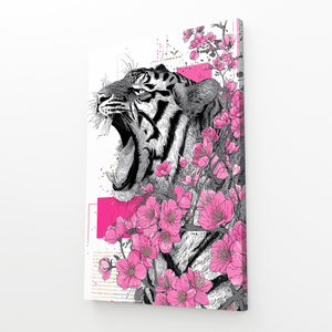 Roaring Tiger Cherry Blossom Wall Art