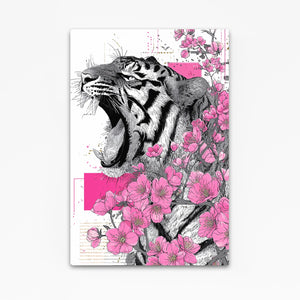 Roaring Tiger Cherry Blossom Wall Art