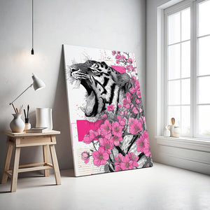 Roaring Tiger Cherry Blossom Wall Art