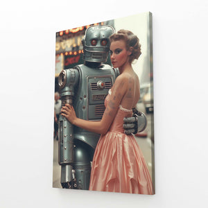 Robotic Romance Cyberpunk Art | MusaArtGallery™