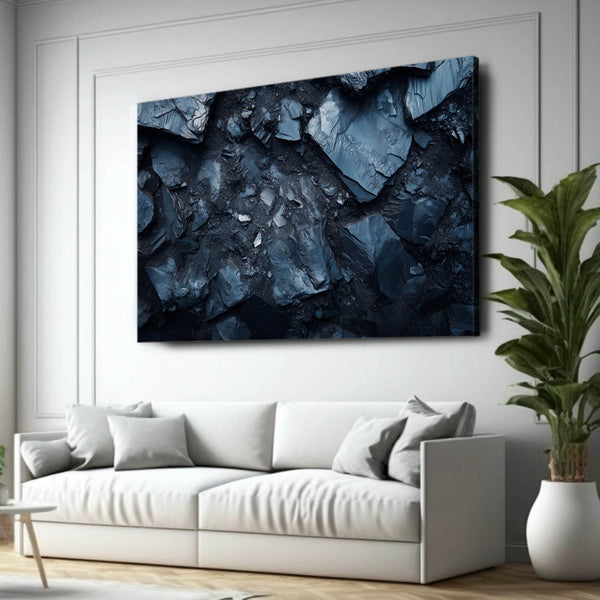 Rocks Black Wall Art