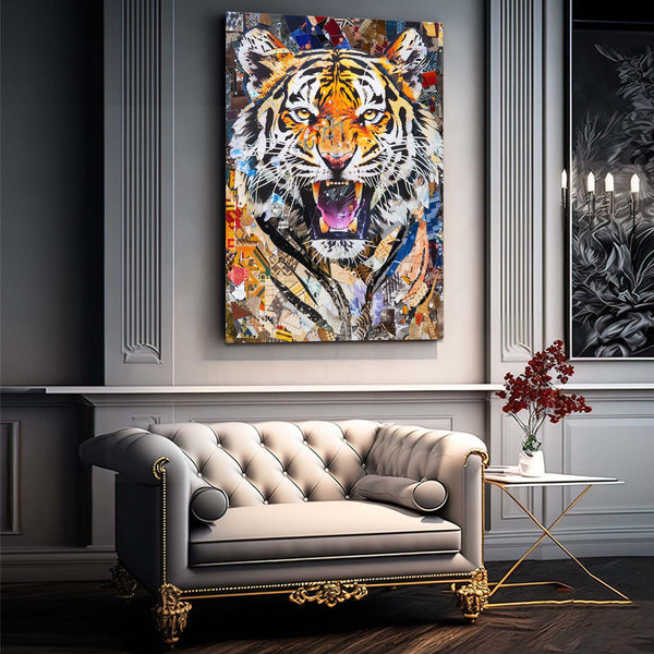 Rorer Tiger Canvas Wall Art  | MusaArtGallery™