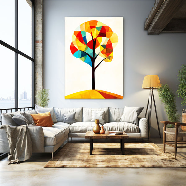 Round Colorful Tree Of Life Wall Art