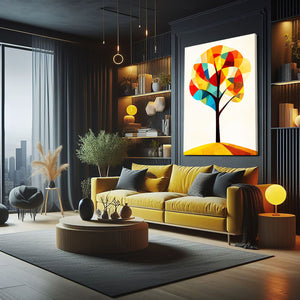 Round Colorful Tree Of Life Wall Art