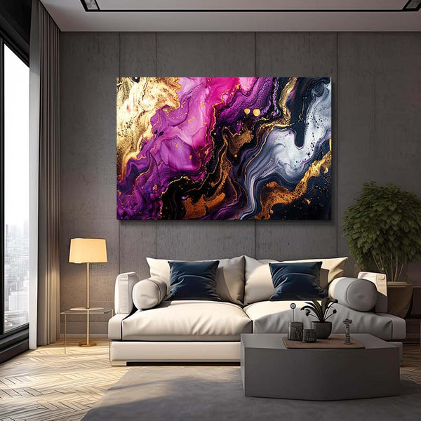 Royal Amethyst Abstract Art | MusaArtGallery™