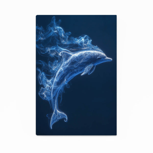 Royal Blue Dolphin Art