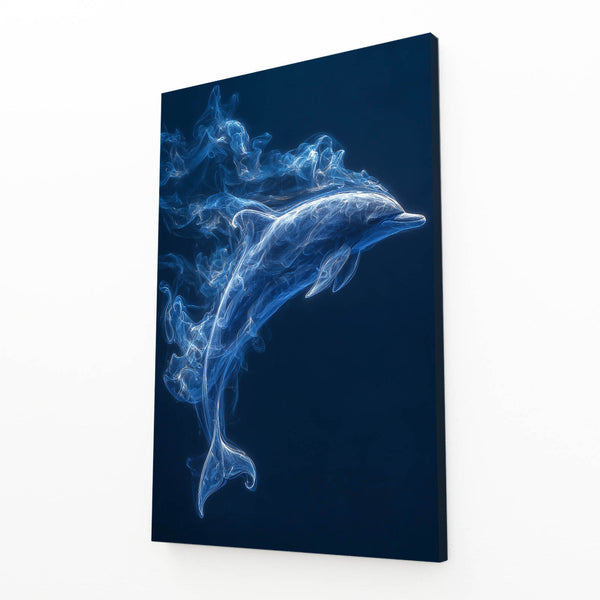 Royal Blue Dolphin Art