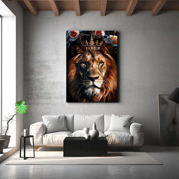 Royal Crowned Lion Wall Art | MusaArtGallery™