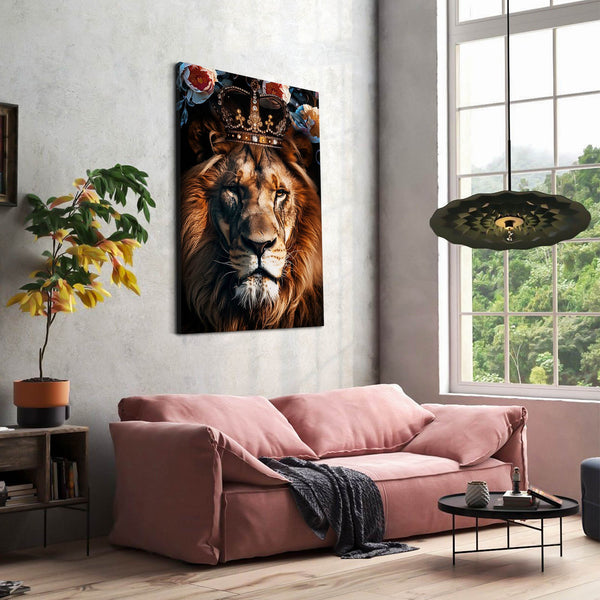 Royal Crowned Lion Wall Art | MusaArtGallery™