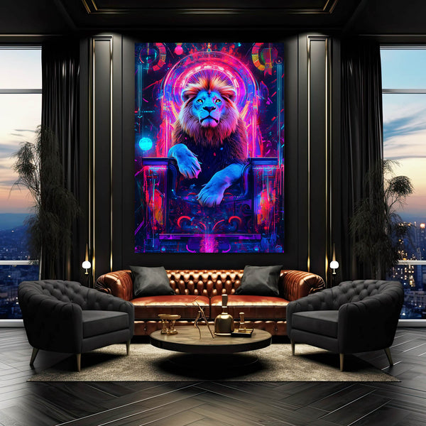 Royal Lion Throne Wall Art | MusaArtGallery™