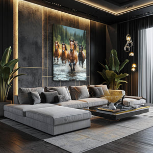 Running Horses Wall Art