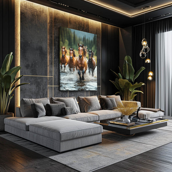 Running Horses Wall Art