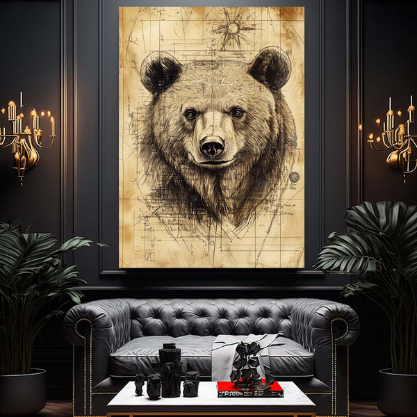 Rustic Bear Wall Art