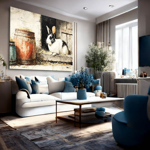 Rustic Bunny Wall Art