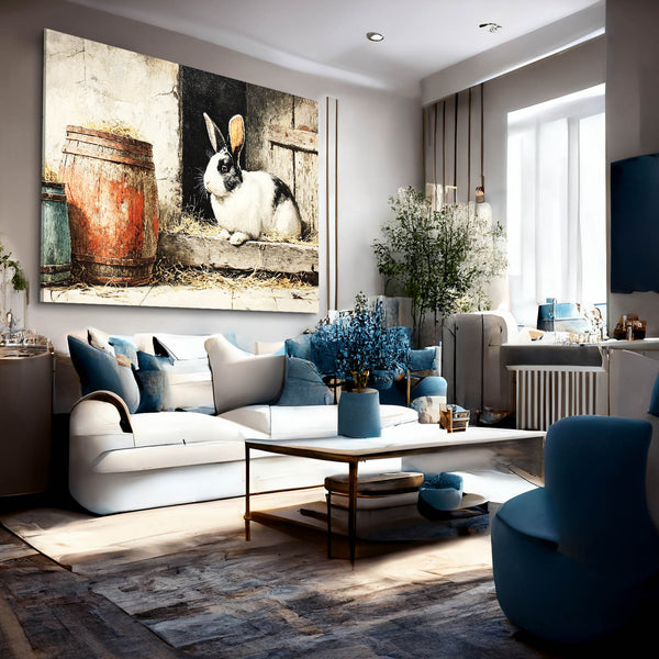 Rustic Bunny Wall Art