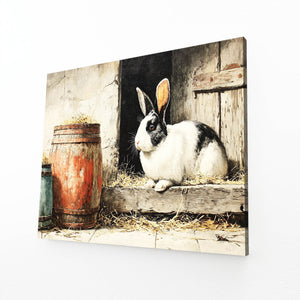 Rustic Bunny Wall Art