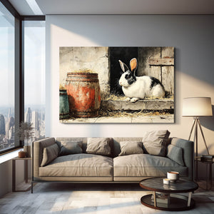 Rustic Bunny Wall Art