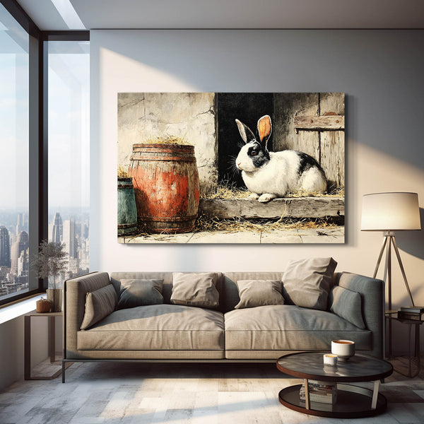 Rustic Bunny Wall Art