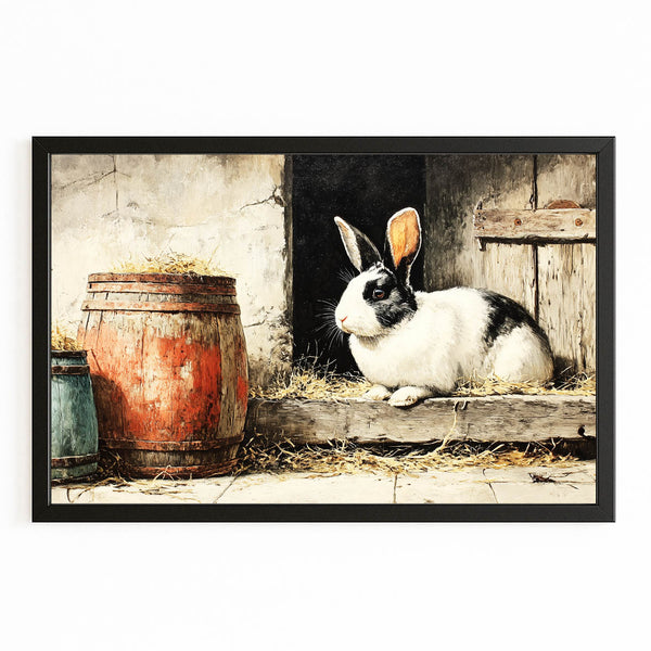 Rustic Bunny Wall Art