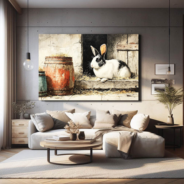 Rustic Bunny Wall Art