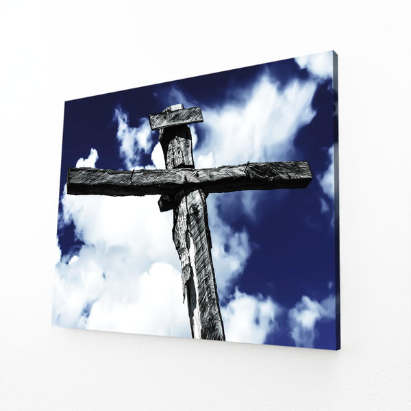 Rustic Cross Christian Wall Art | MusaArtGallery™