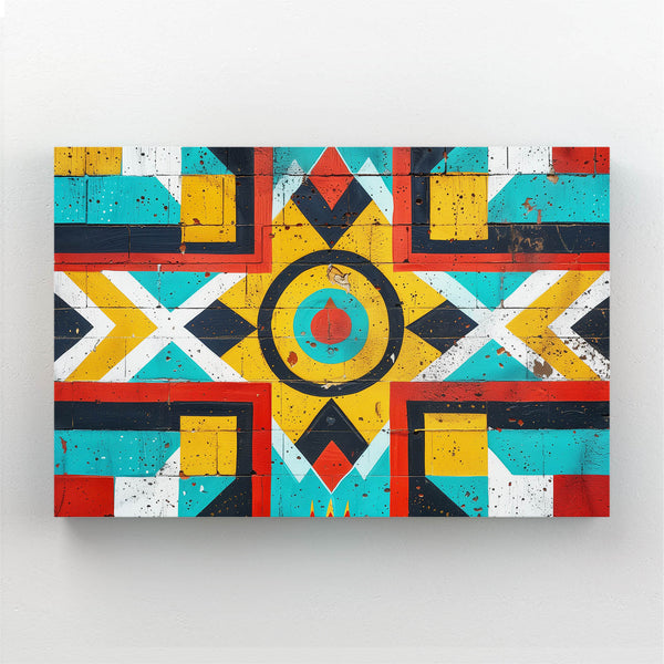 Rustic Geometric Mexican Wall Art | MusaArtGallery™