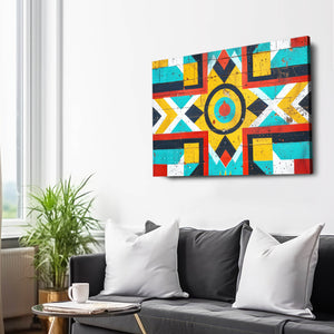Rustic Geometric Mexican Wall Art | MusaArtGallery™