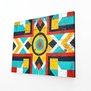 Rustic Geometric Mexican Wall Art | MusaArtGallery™