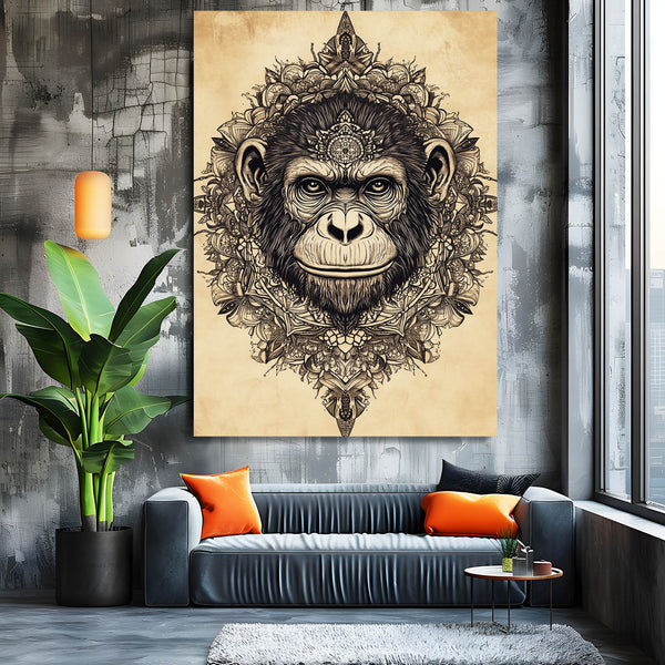 Rustic Monkey Art