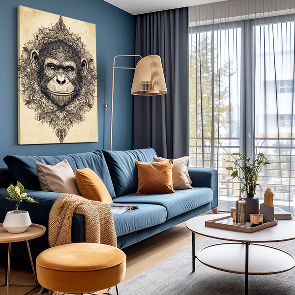 Rustic Monkey Art
