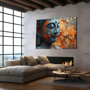 Rustic Wall Art Buddha Face | MusaArtGallery™