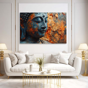 Rustic Wall Art Buddha Face | MusaArtGallery™