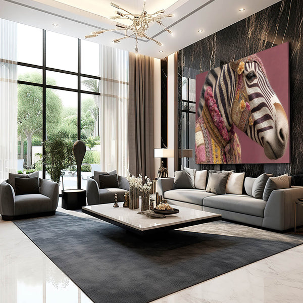 Rustic Zebra Wall Art